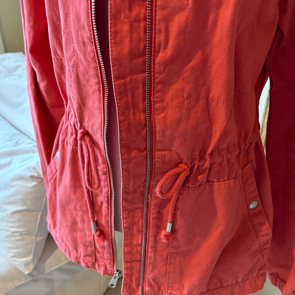 Old Navy Women's Canvas Field Jacket Size Medium Tall - Picture 5 of 11